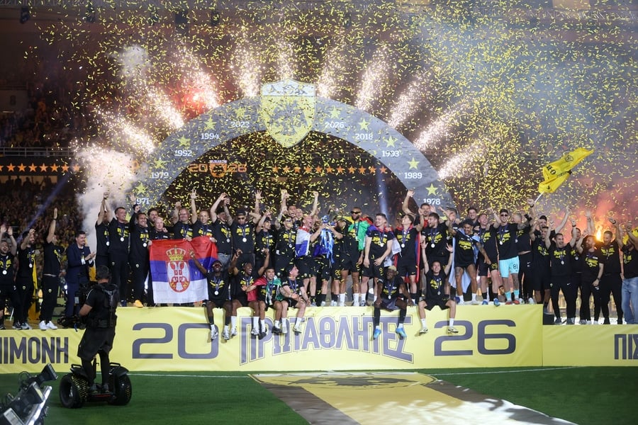 AEK Greek football champions