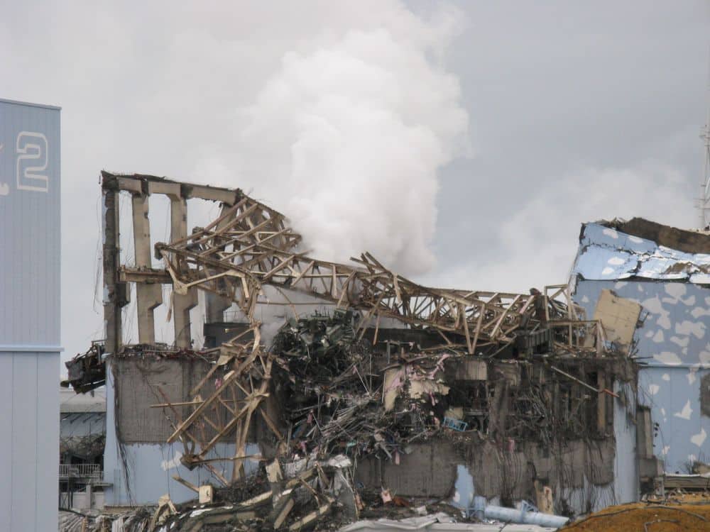 Appearance of Fukushima I Nuclear Power Plant Unit 3 after the explosion