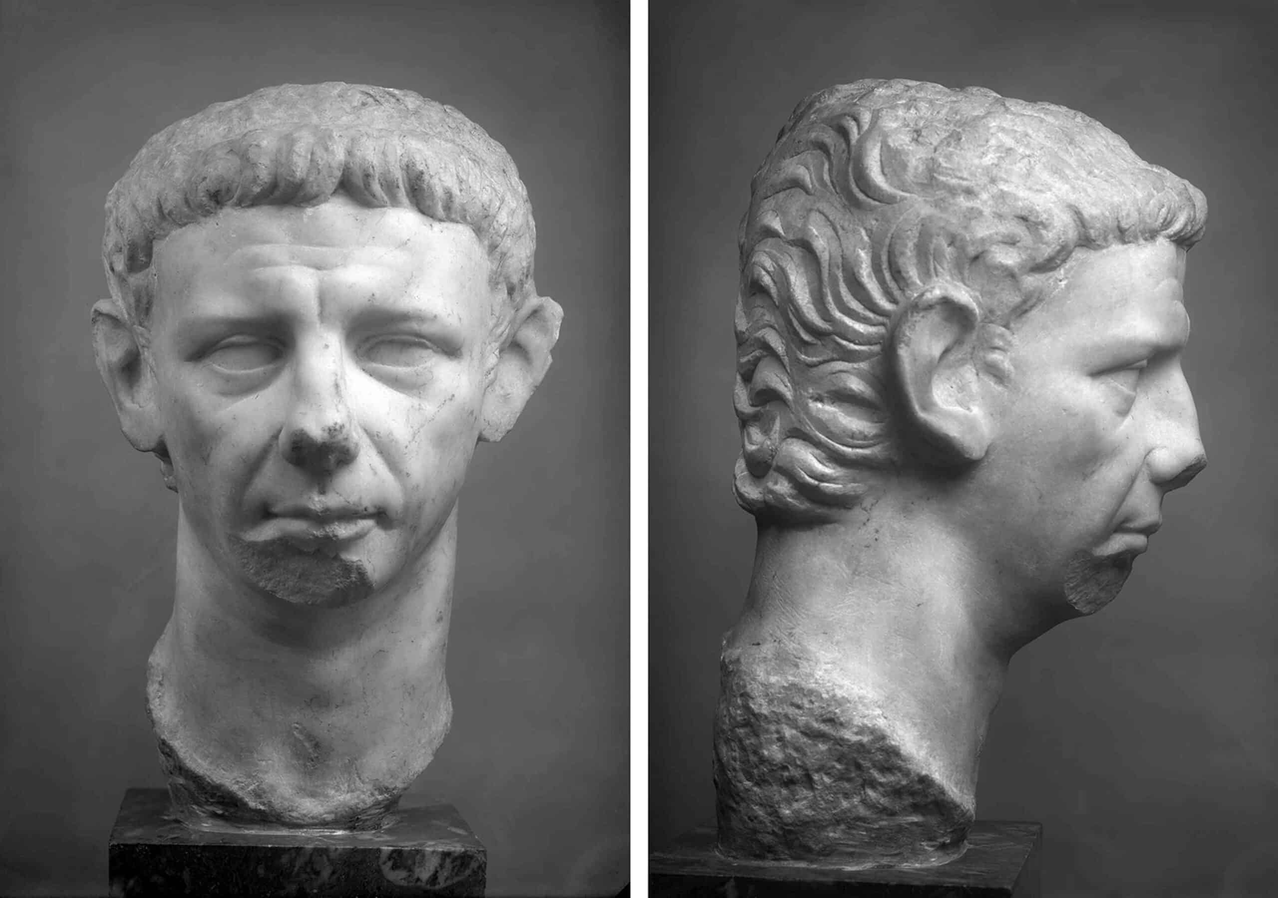 Claudius recarved from a portrait of Caligula