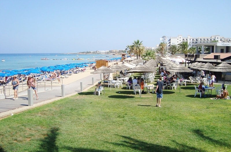 Image of beach in Cyprus. Tourism in Cyprus.