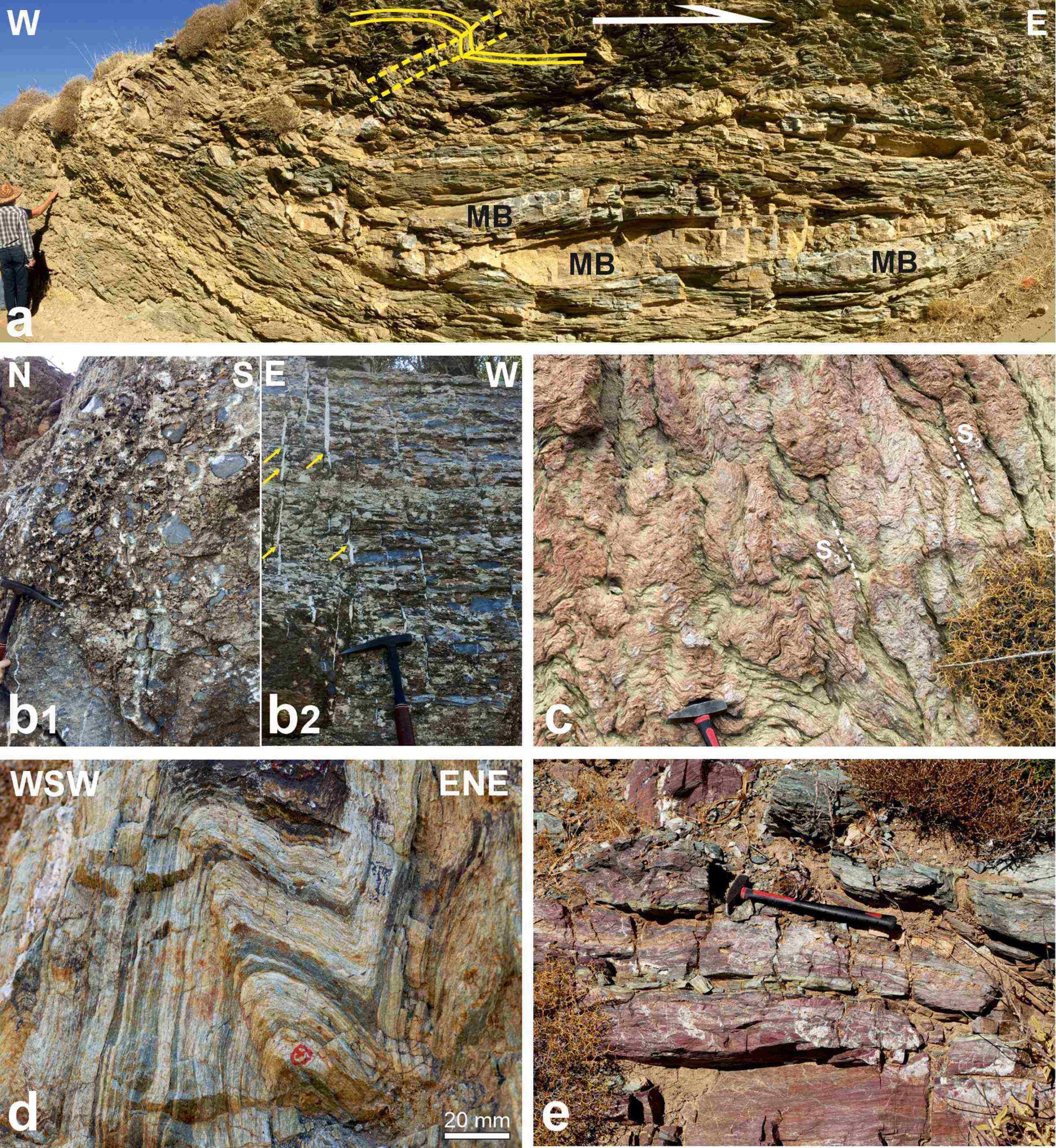 Deformation structures of rocks of the Preveli nappe
