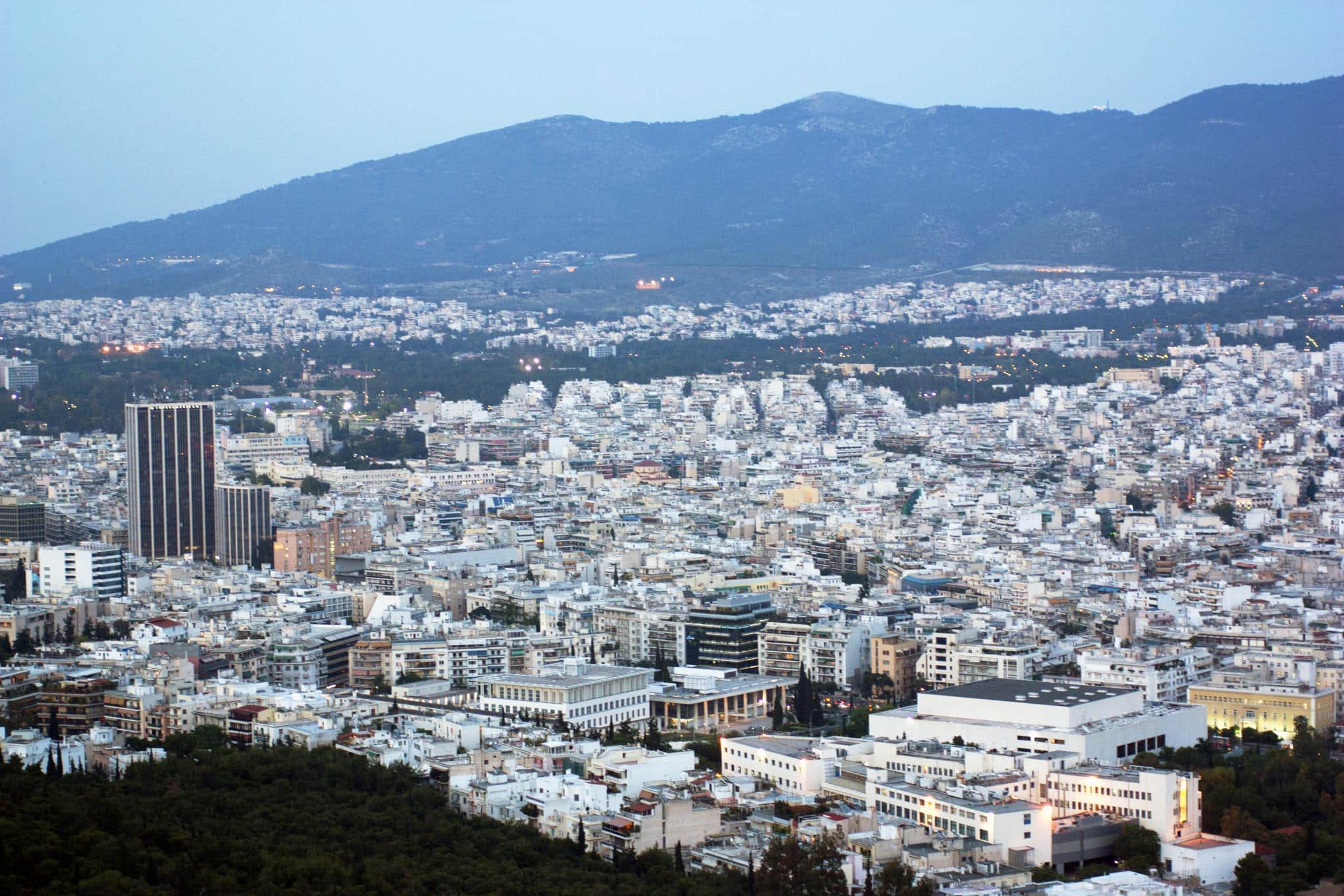 view from lycabettus hill, Greece