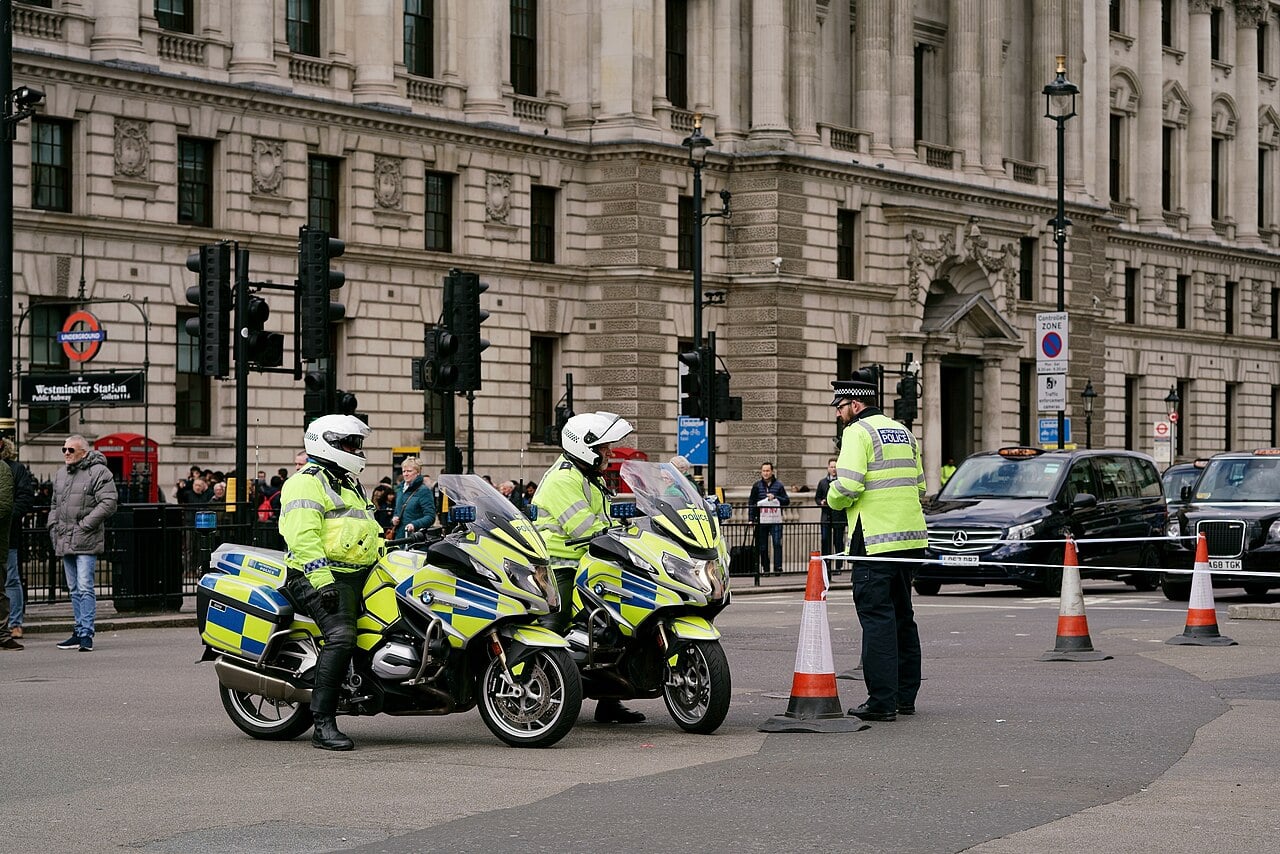 Police officers in London, UK