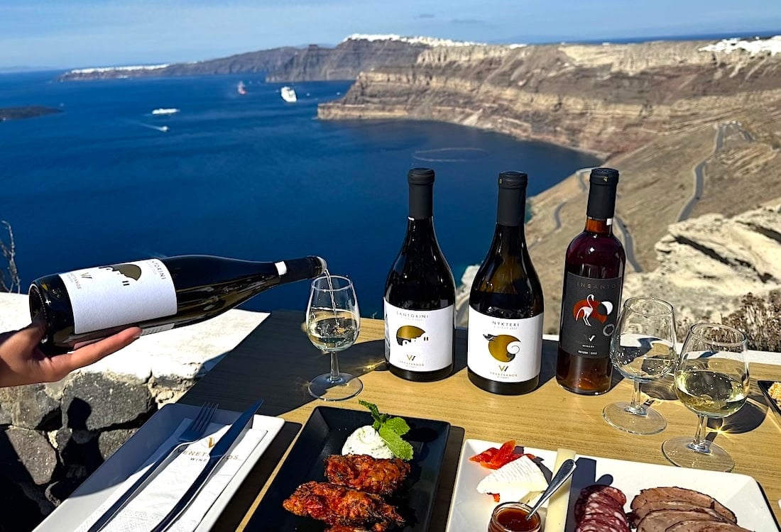 Greek wine Santorini Venetsanos Winery