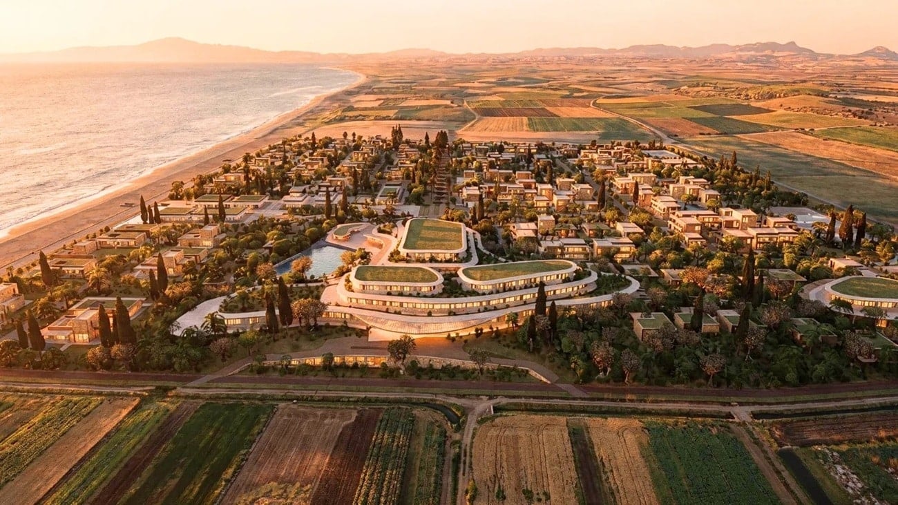 The proposed beach resort in Kalamata, Greece, aimed to be entirely reinvented.