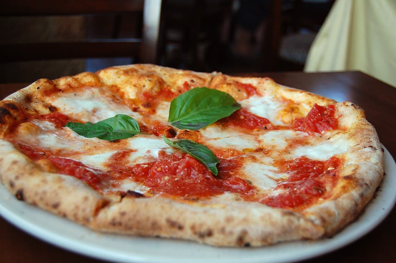 Margherita pizza Athens