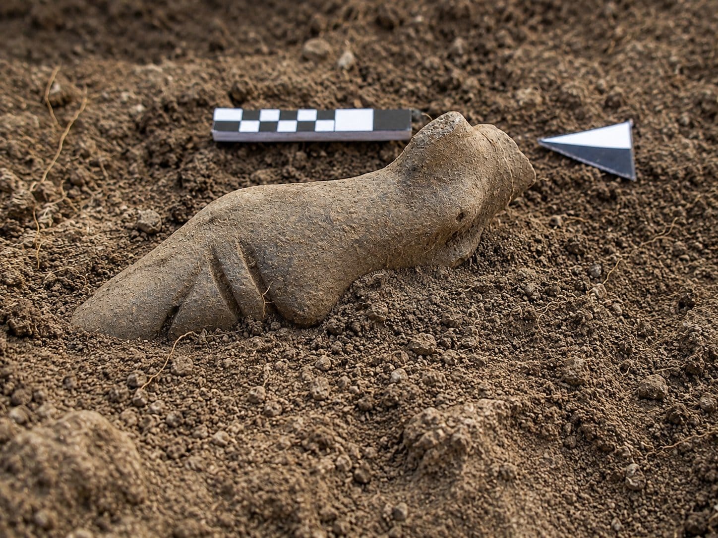 AI reconstruction of a Neolithic female figurine discovered at Kanlıtaş mound