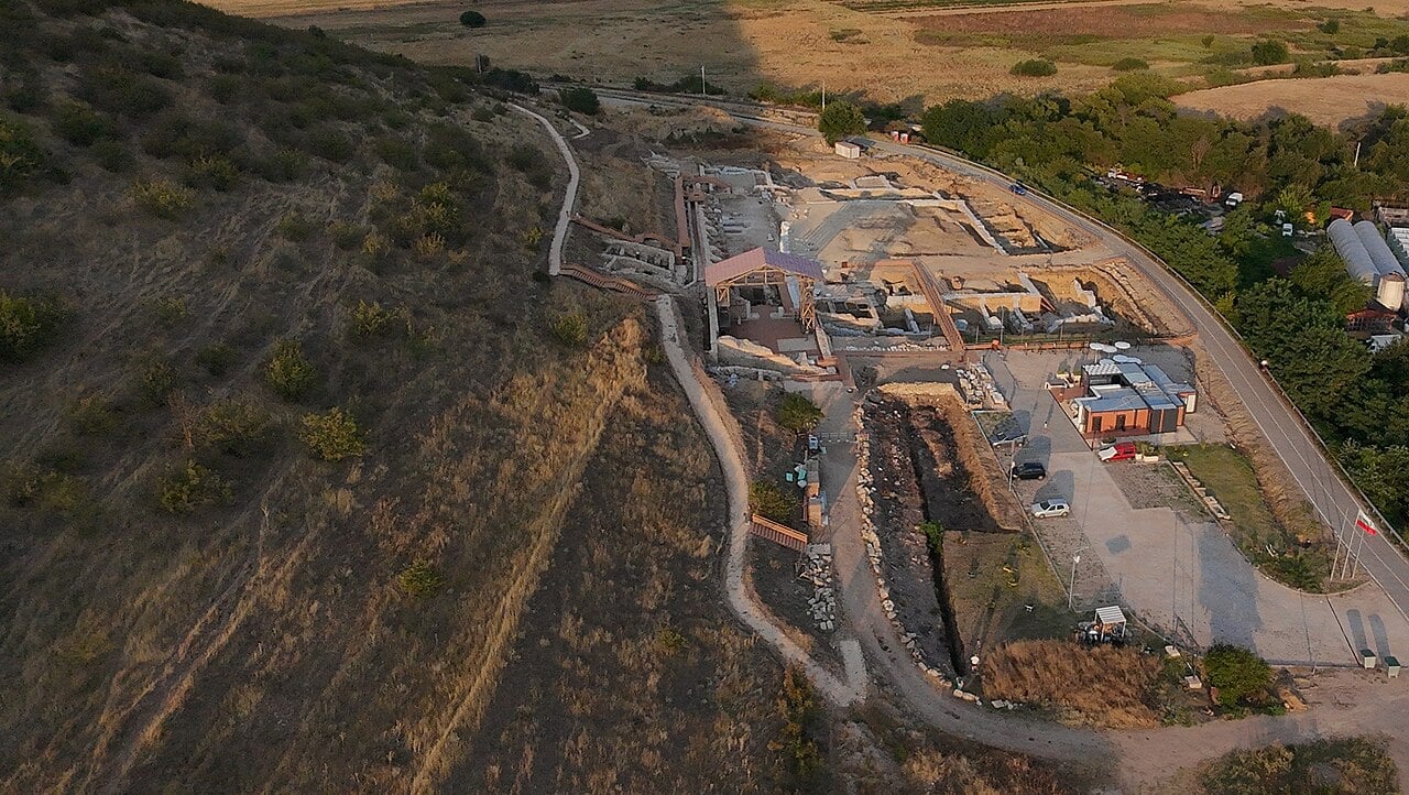 Excavation site in Heraclea Sintica