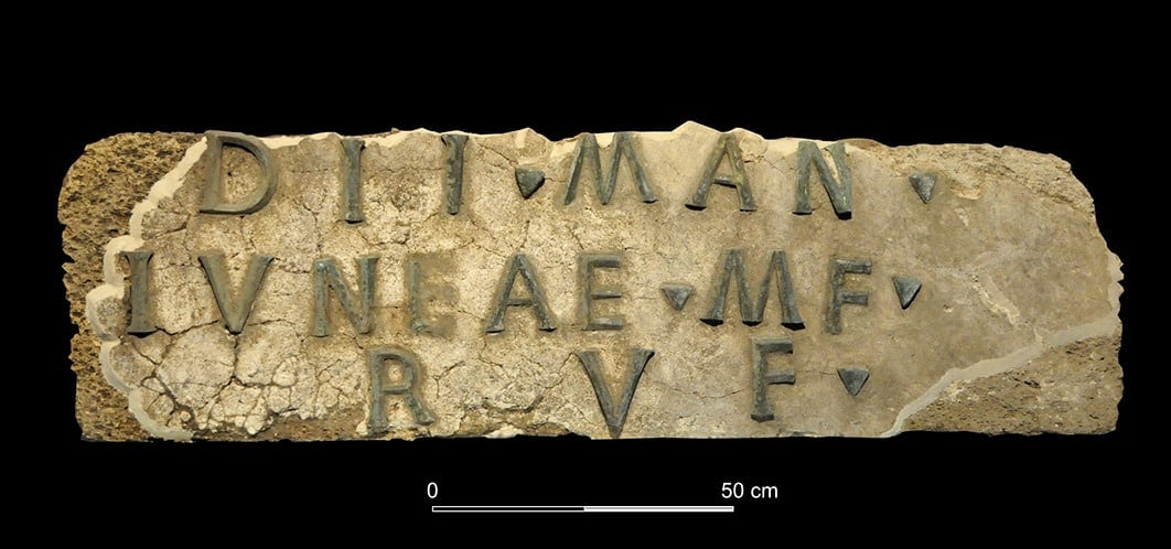 Inscription from the Mausoleum of Junia Rufina in Baelo Claudia