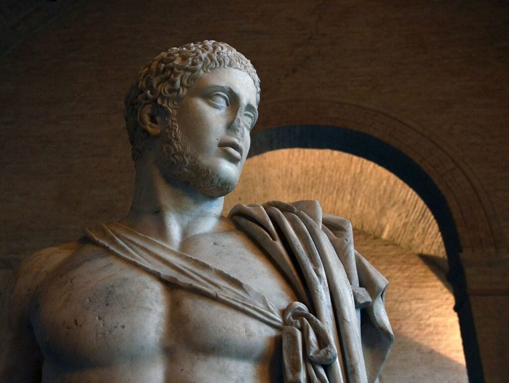 Statue of Greek hero Diomedes