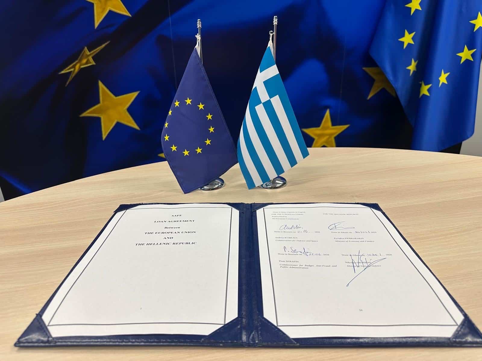SAFE Agreement signed by EU and Greece