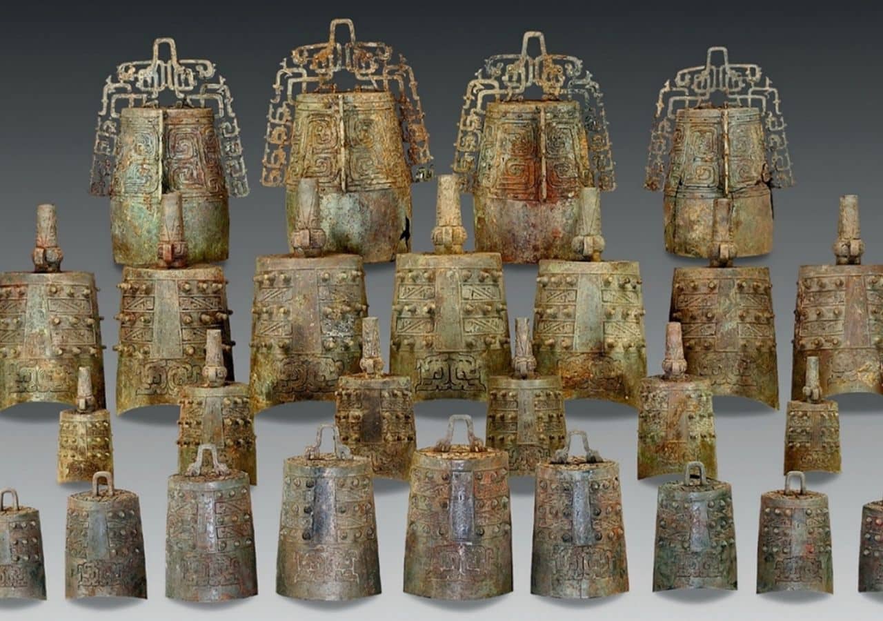 The bronze bell sets from Chinese tomb