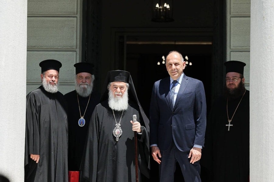 Patriarch Theophilos III in Athens