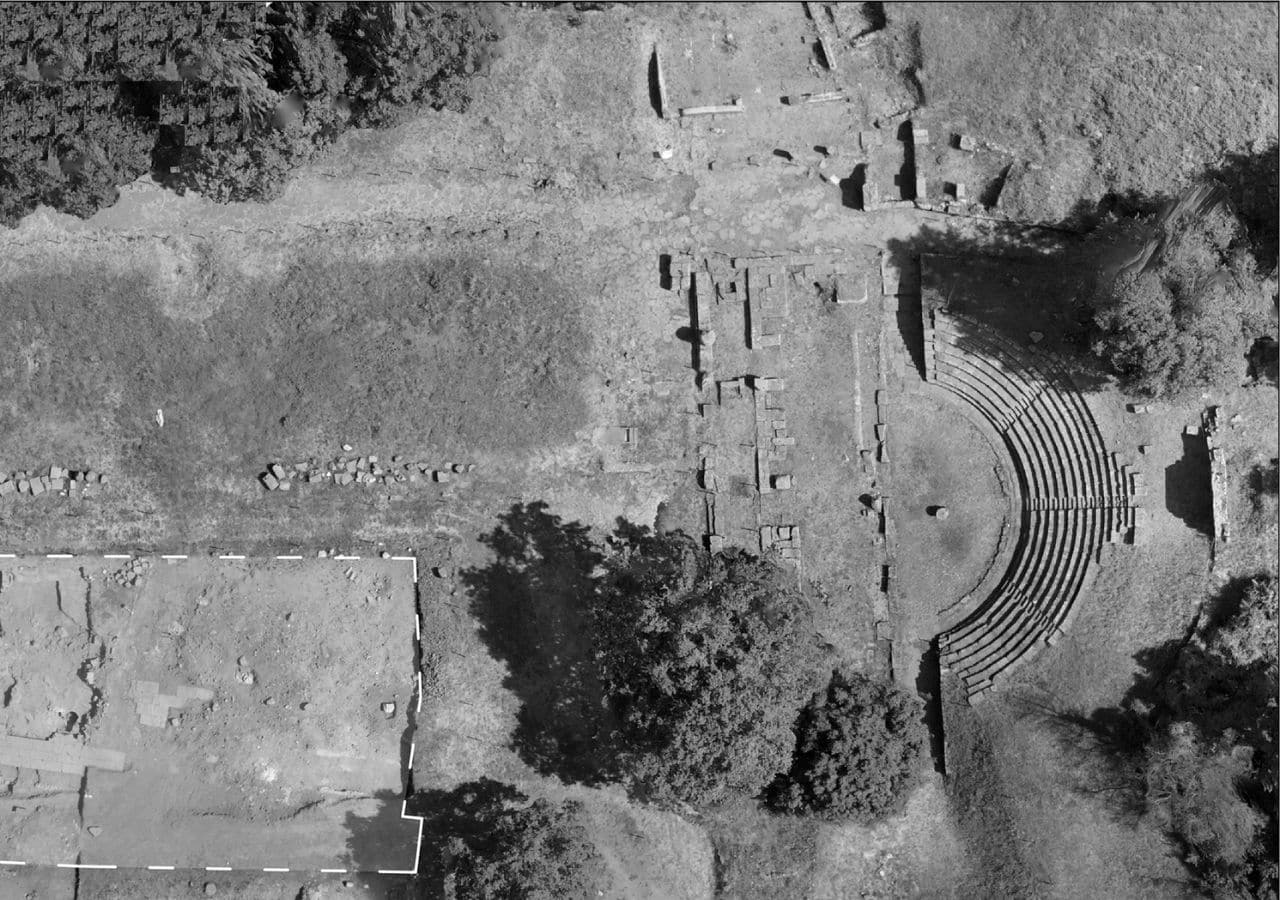 Tusculum, forum. Areas 1 and 2