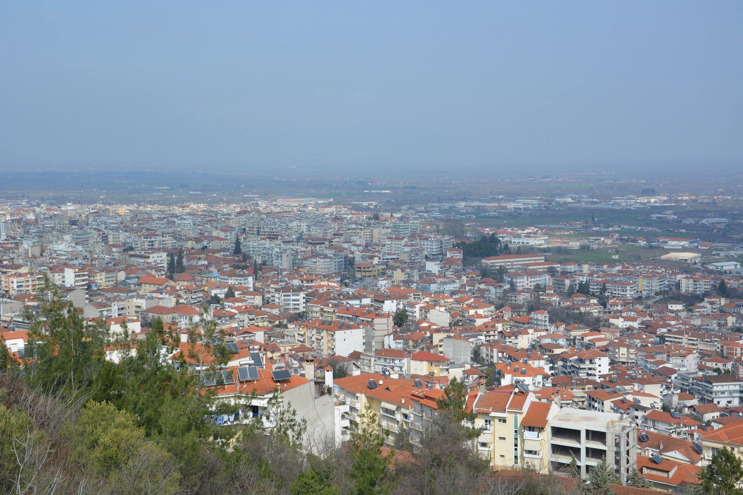 Panoramic view of Veria, Greece