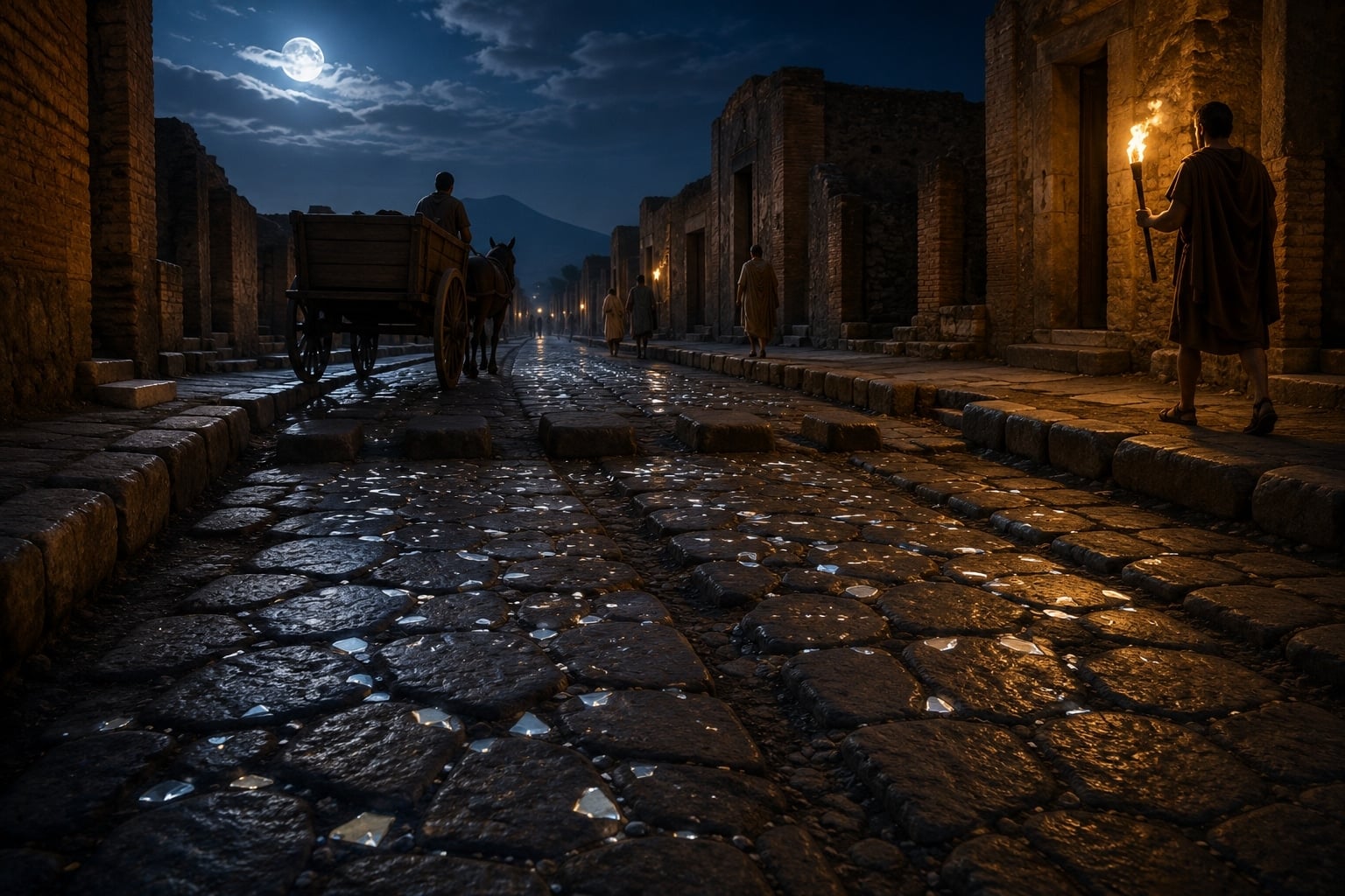 The Ancient Roman Trick That Made Pompeii's Streets Glow After Dark