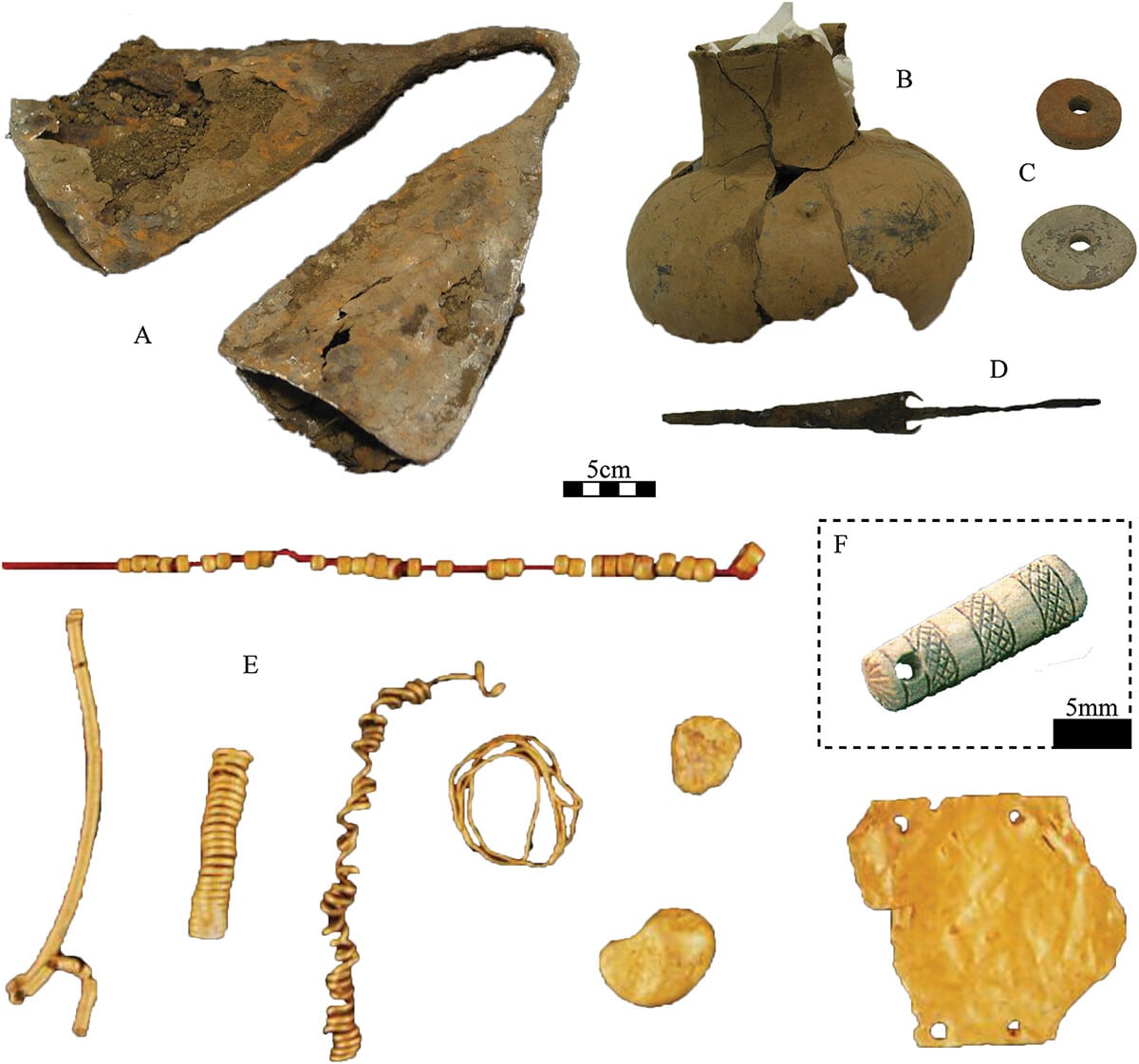 A variety of recovered items from Thulamela linked to trade and local crafts