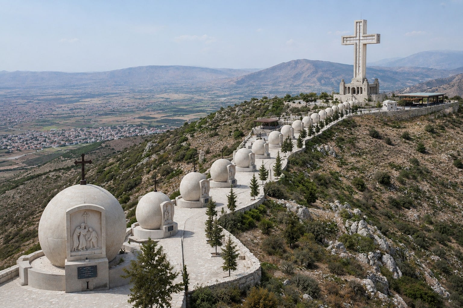 AI reconstruction of the Giant Rosary of Deir El Ahmar