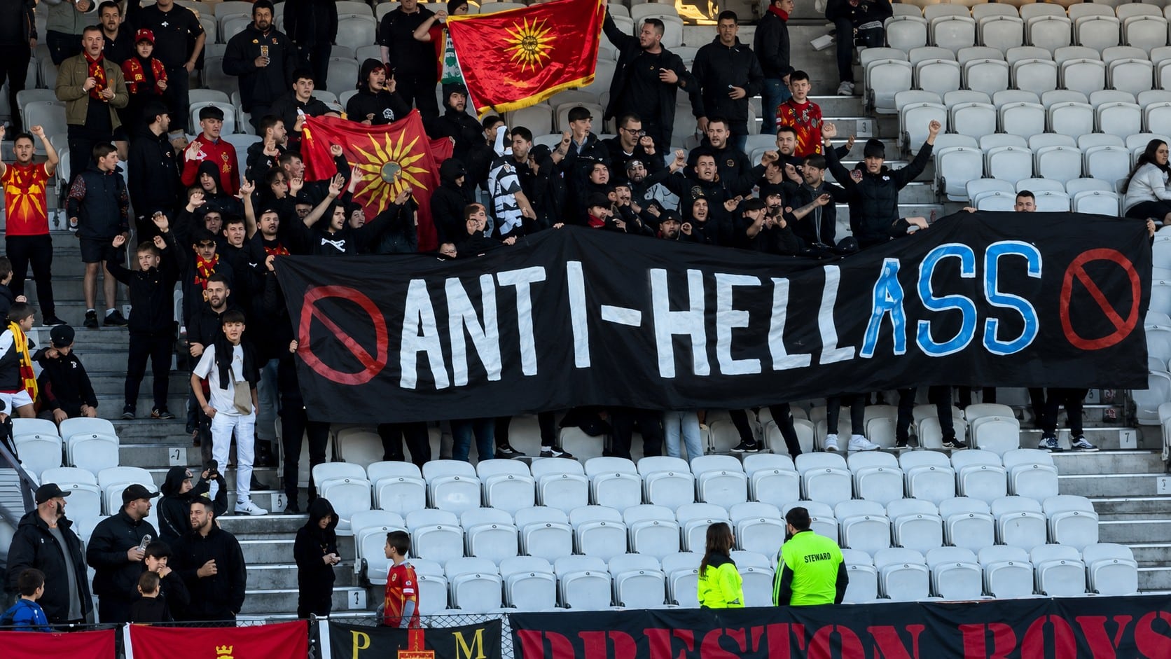 Anti-Greek banner South Melbourne FC