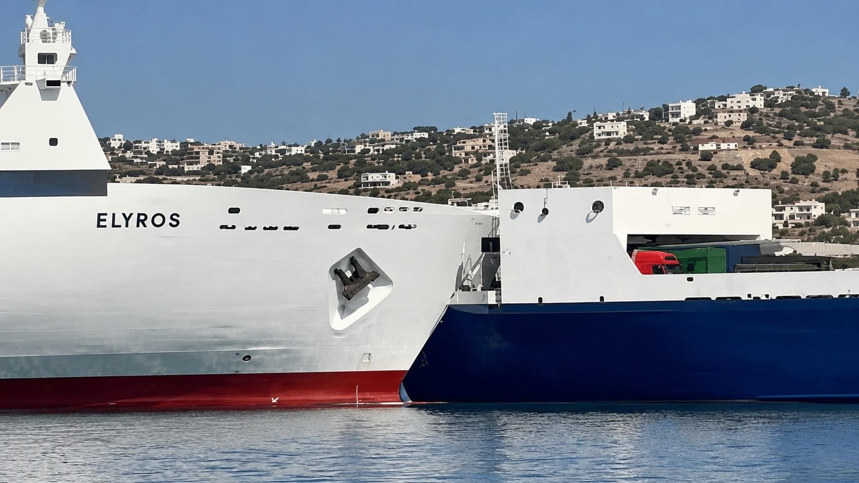 ferry collision Crete
