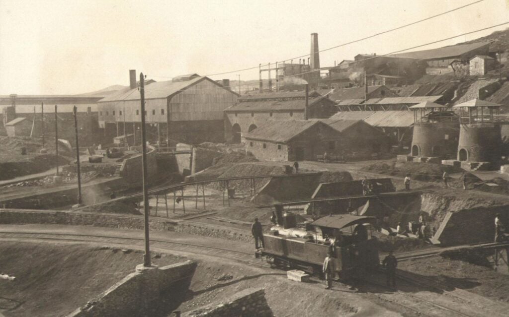 silver mine of Lavrion Metallurgical Company in Greece