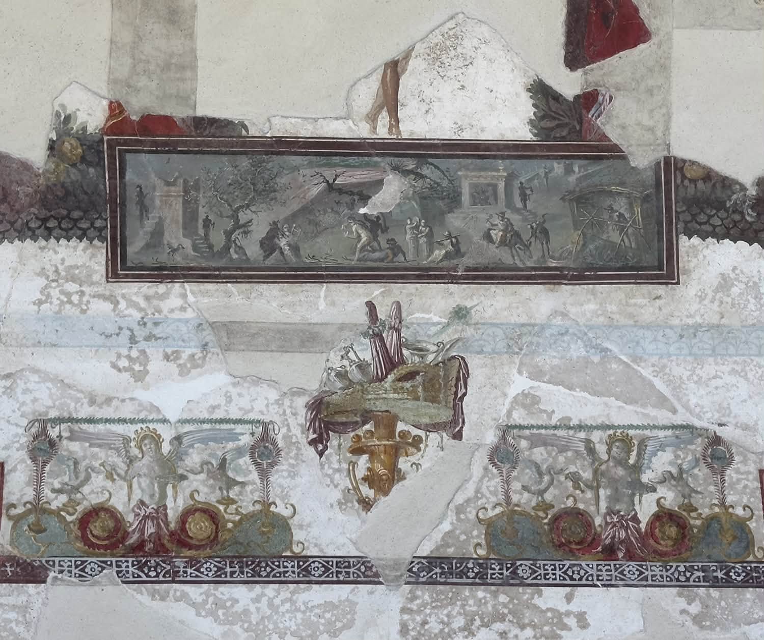 Restored ancient Dionysian Ceiling