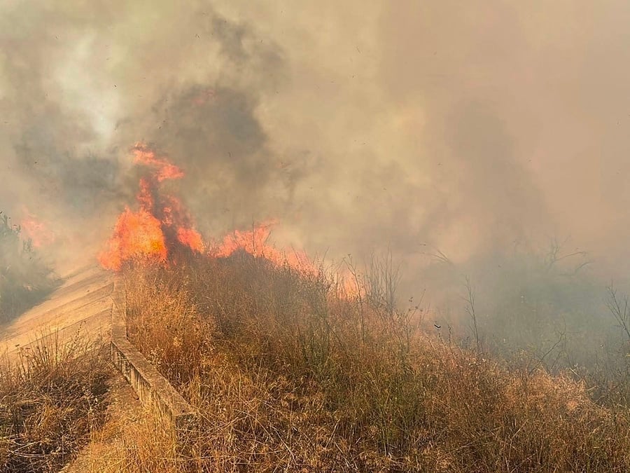 Fire in Greece.