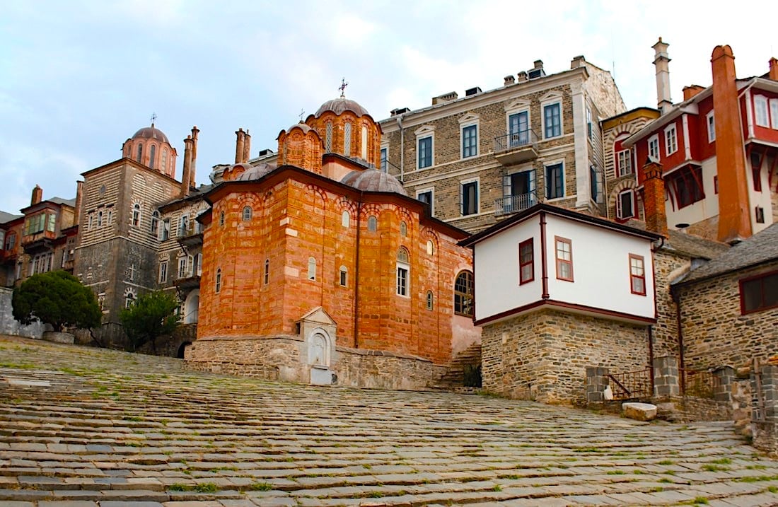 The Vatopedi monastery in Mount Athos