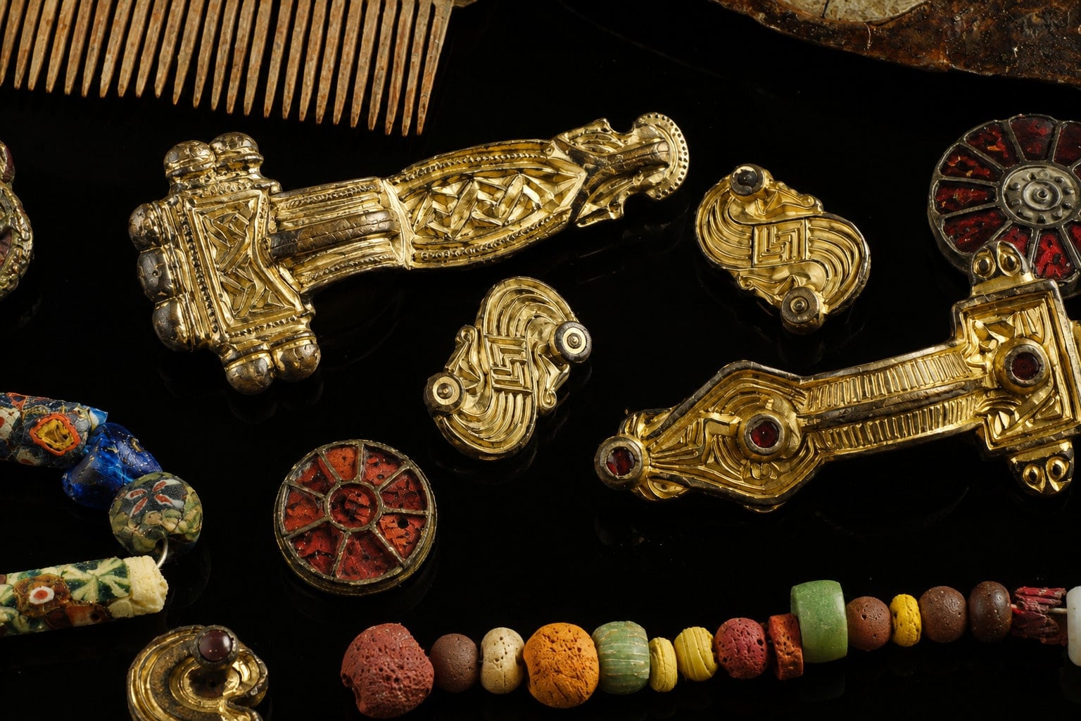 AI reconstruction of sixth-century Lombard-era grave goods