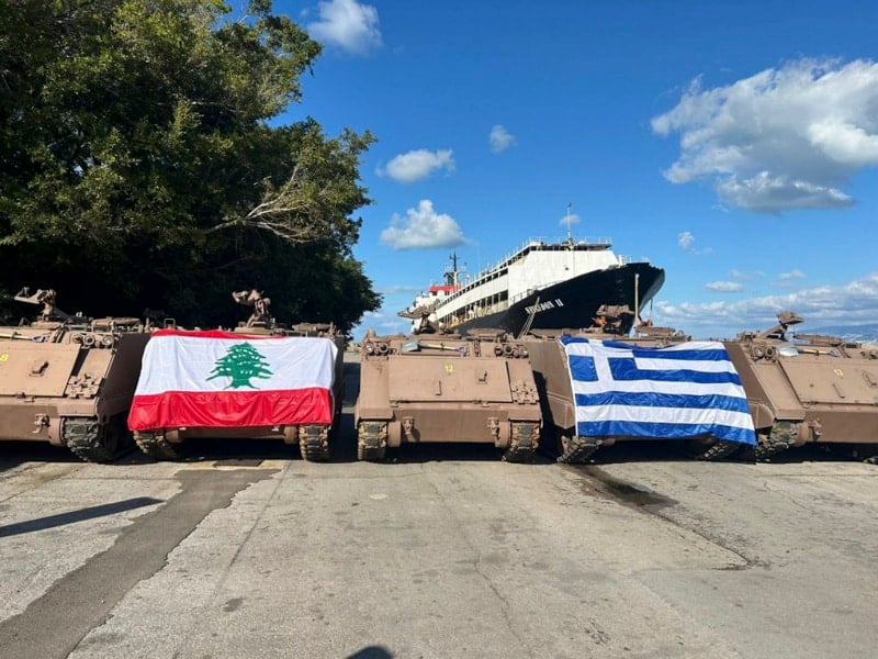 Greece Lebanon military aid
