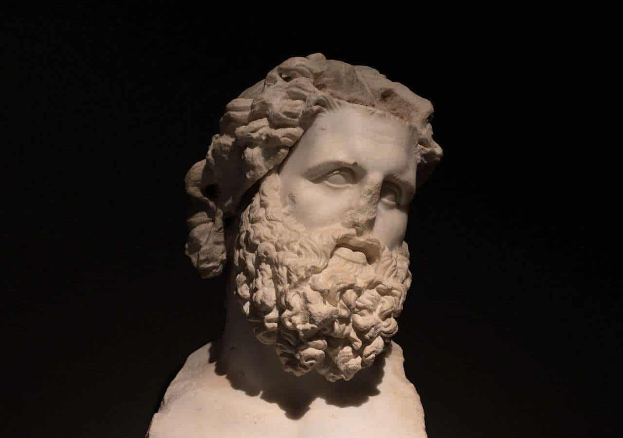 Roman marble torso of Asclepius
