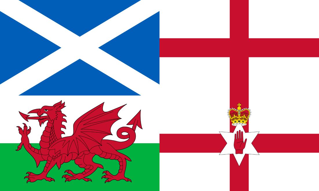 The flags of Scotland, Wales and Northern Ireland reflect a growing push for self-determination as their leaders challenge the future of the United Kingdom.