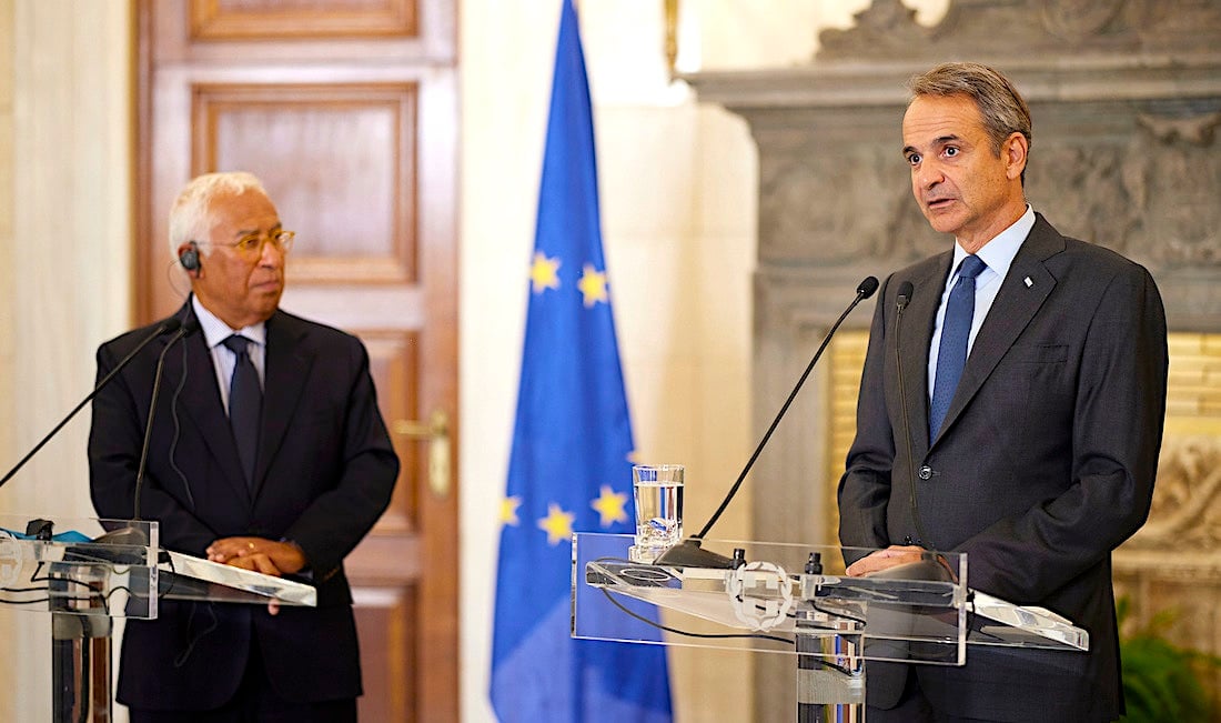 Kyriakos Mitsotakis António Costa Credit Greek PM Press Office