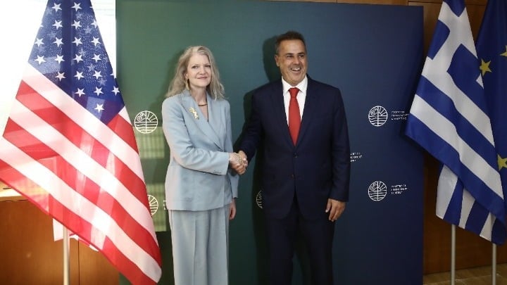 Stavros Papastavrou and Allison Hooker meeting.