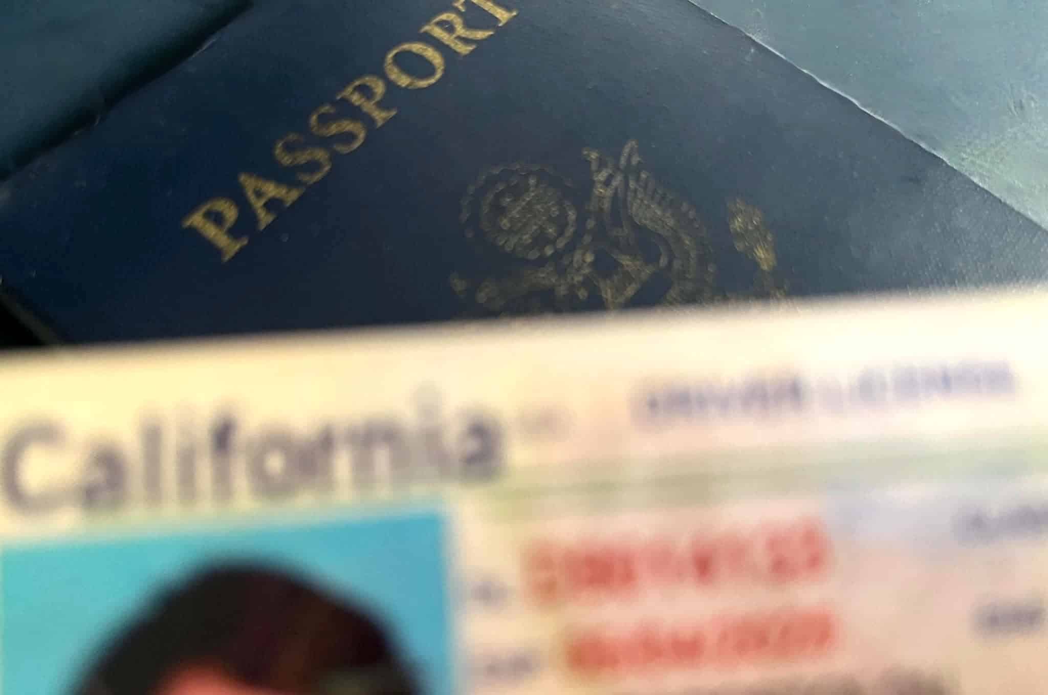 US driver’s license and passport