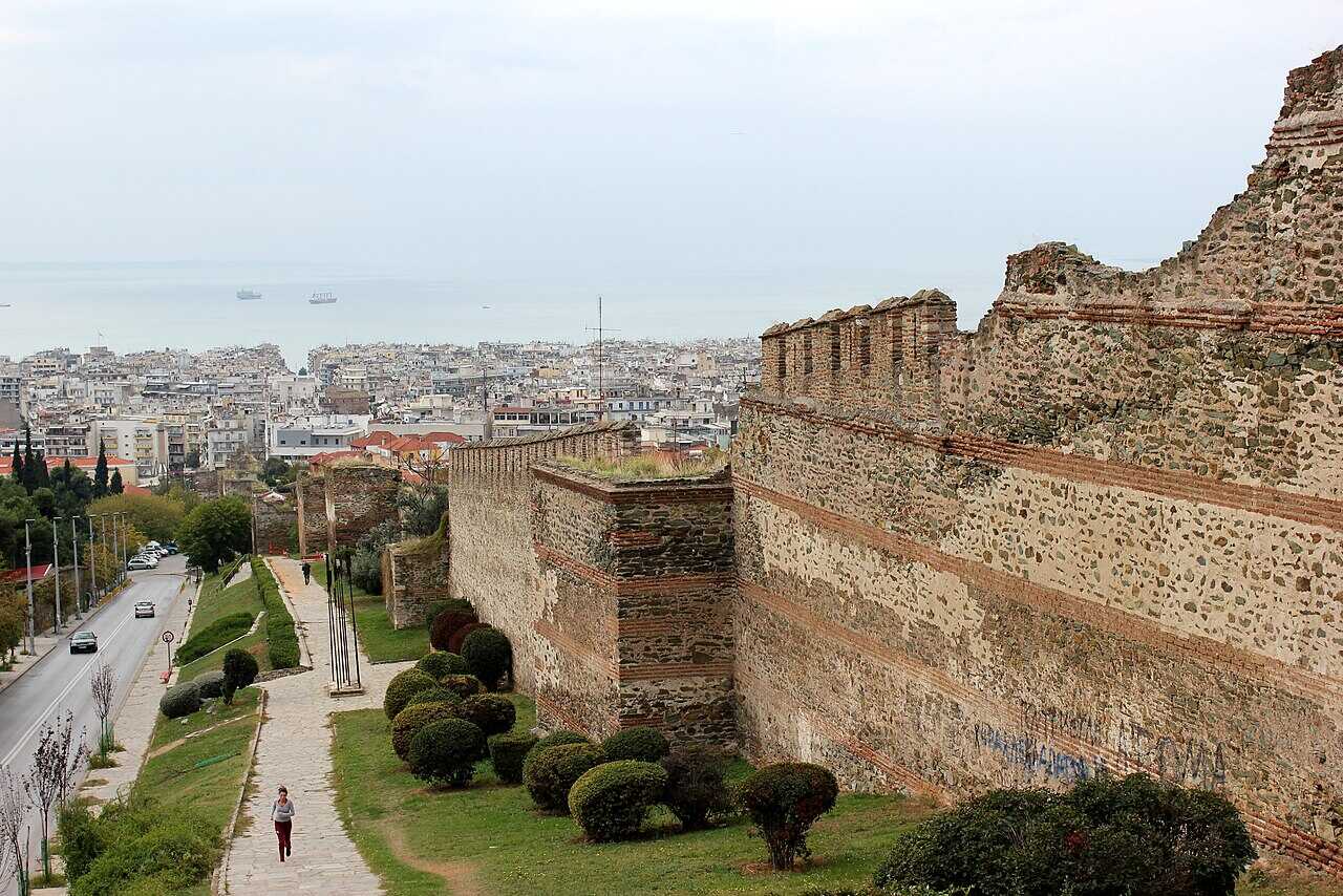 City wall in Thessaoloniki, Greece