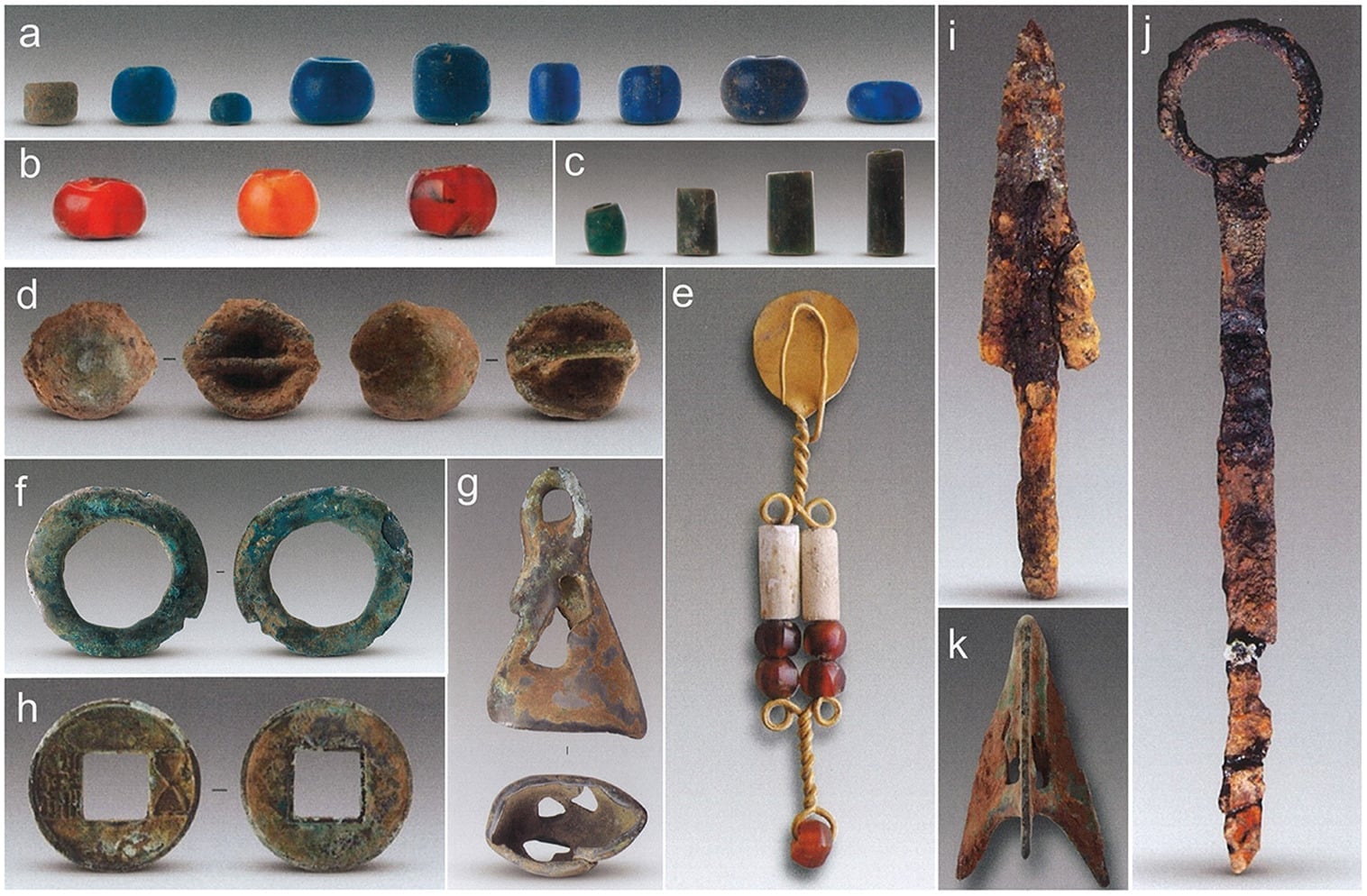 Selected artifacts from the Xichagou graves