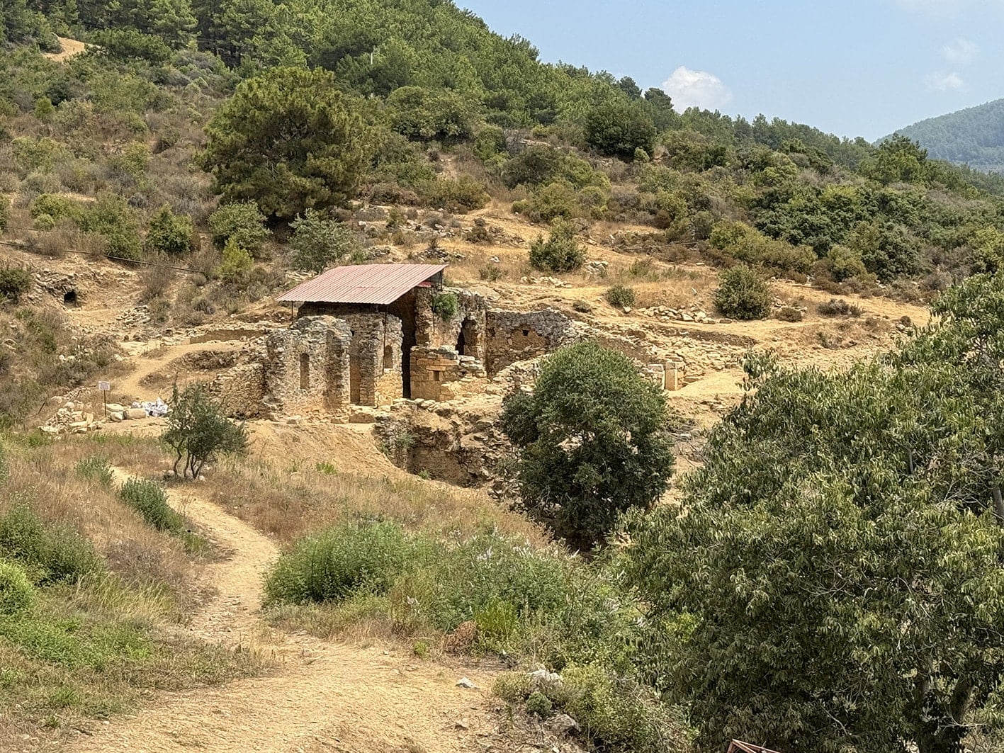 The Small Bath complex situated outside the Main Gate of Antiochia ad Cragum