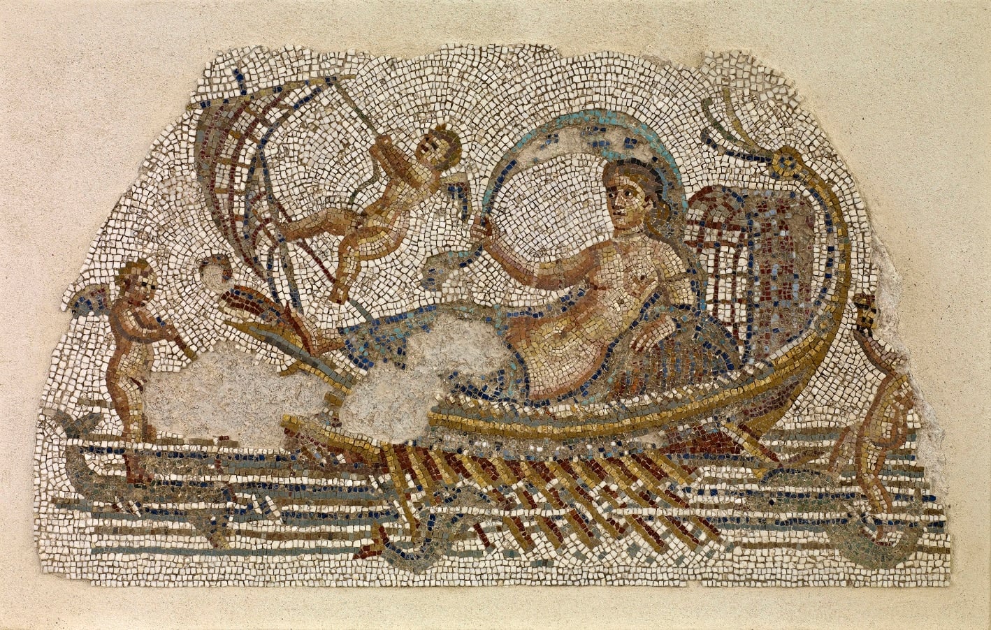 Aphrodite sailing mosaic from Tunisia.