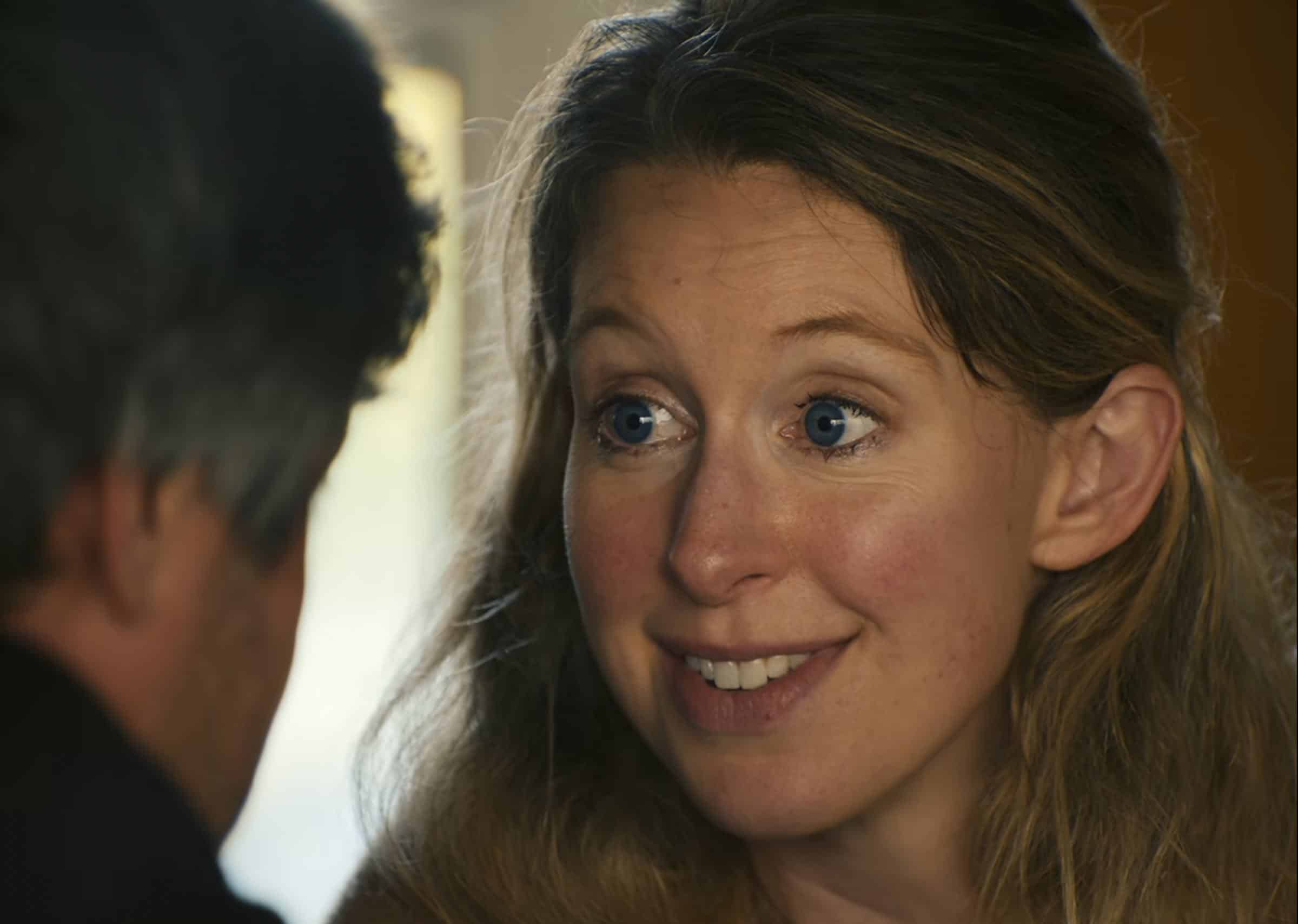 Elizabeth Holmes in a still from the documentary “You Can See Everything” - Credit: A24 / “You Can See Everything”