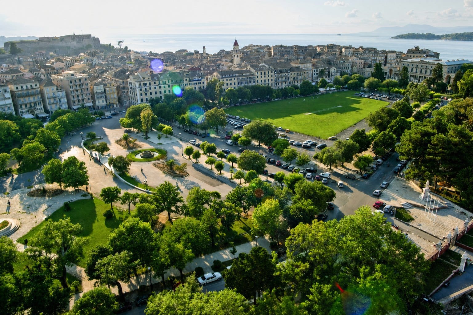 Spianada Square Corfu - largest square in Balkans