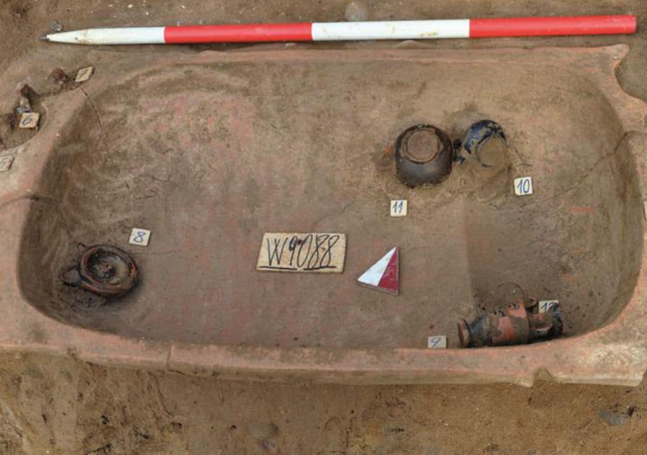 A young child’s grave at ancient Greek city of Himera