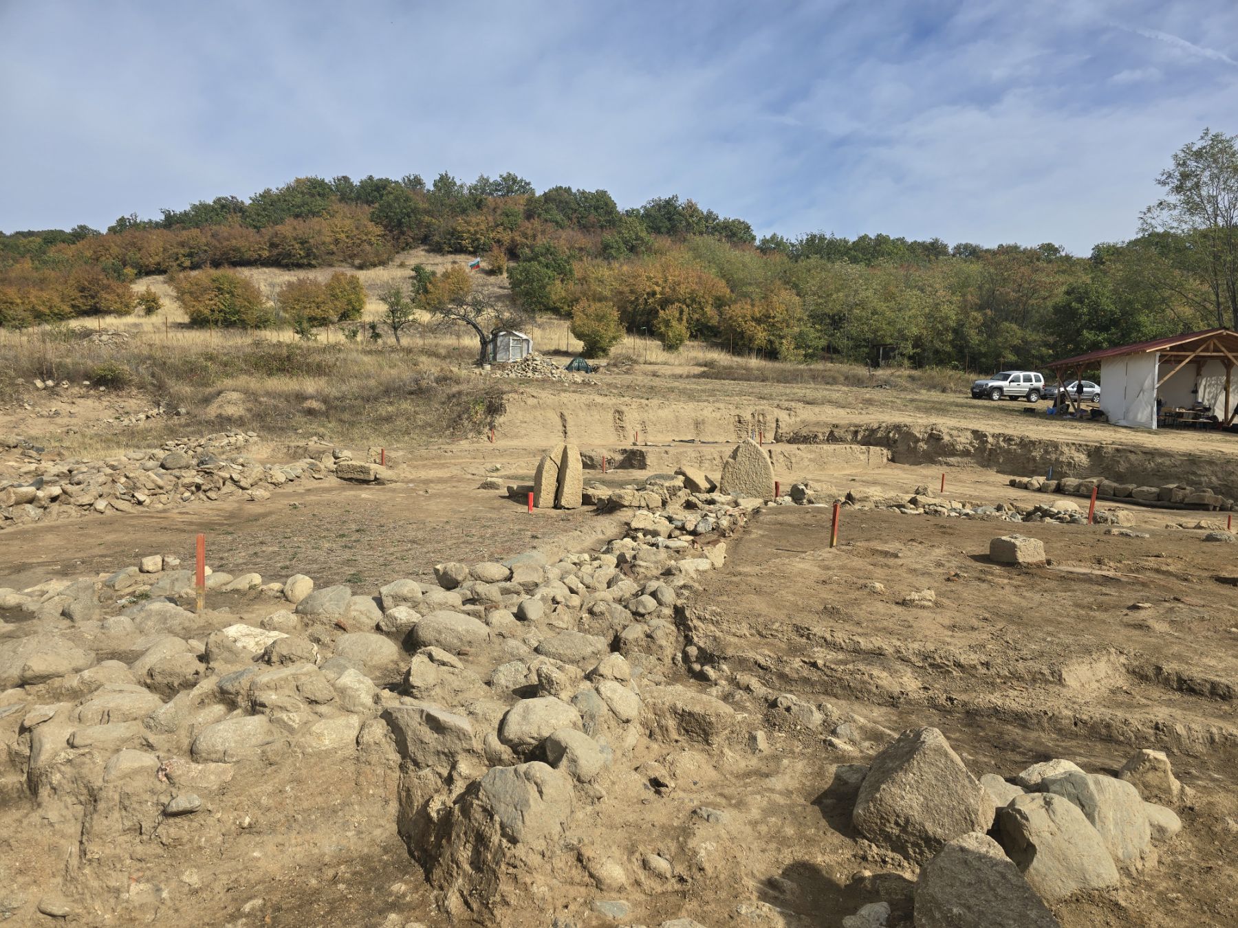 Archaeological excavations at an ancient Thracian settlement near the village of Vasil Levski in southern Bulgaria