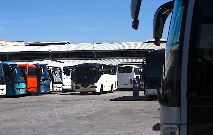 Some bus operating companies in Greece are struggling to find drivers.
