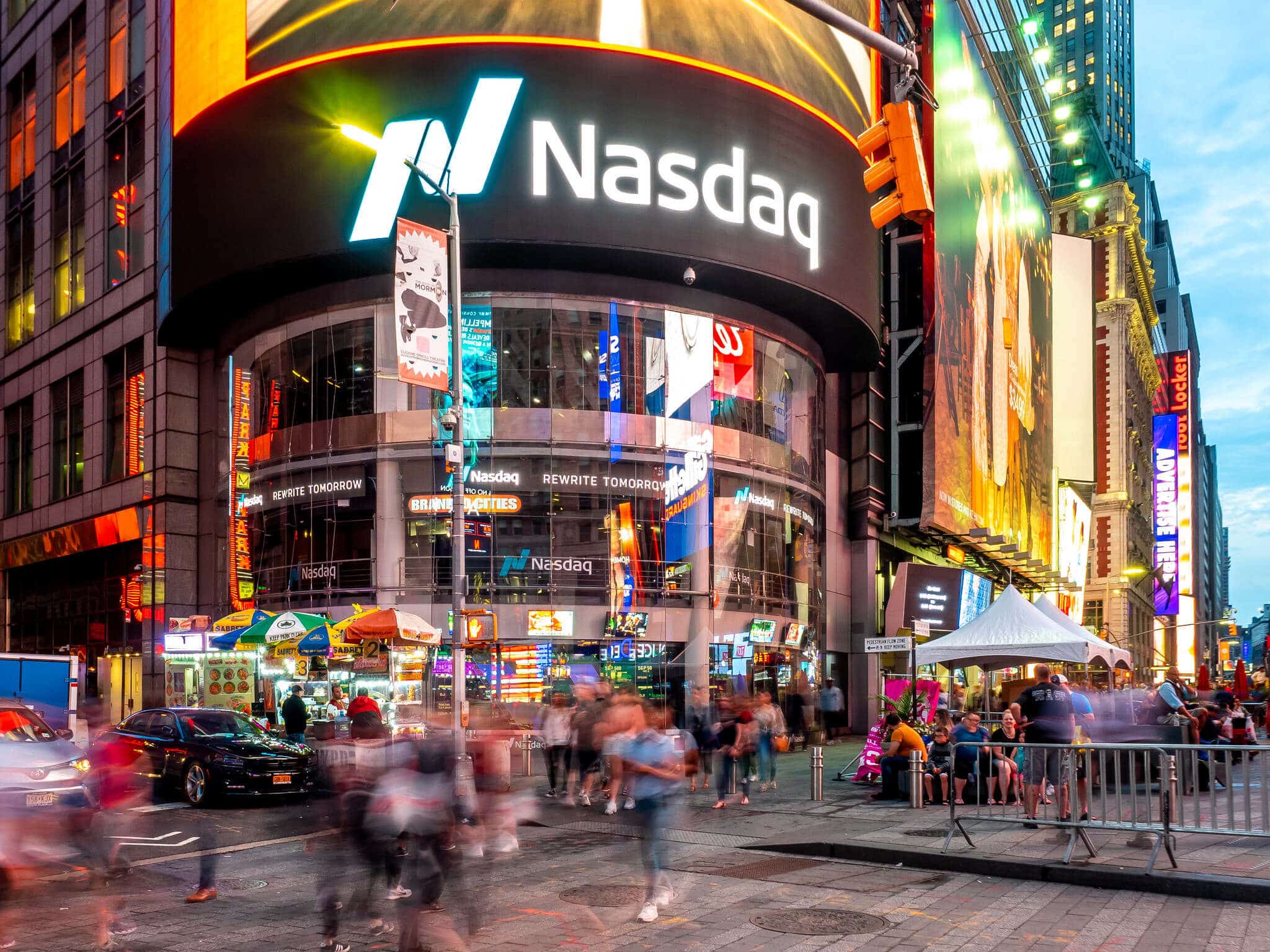 Nasdaq MarketSite in Times Square, Manhattan, New York City