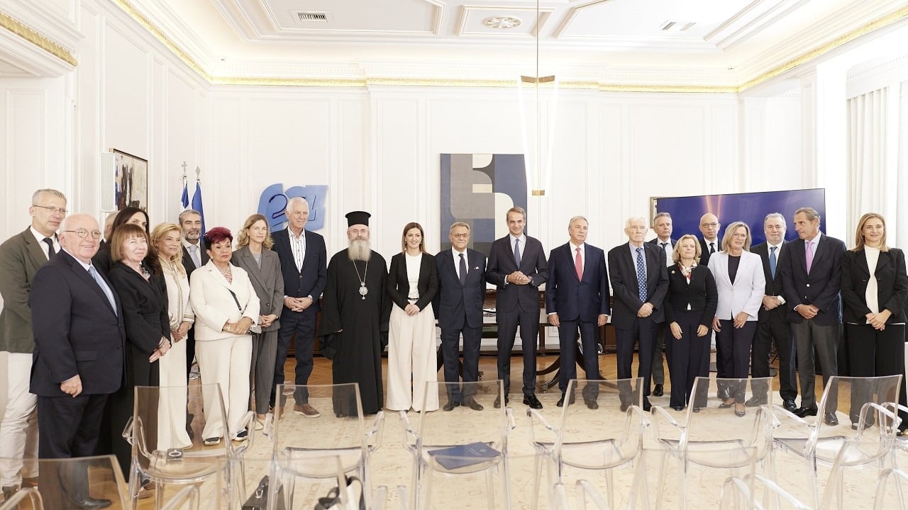 Participants at the signing ceremony for Greece’s new dementia centre in Athens