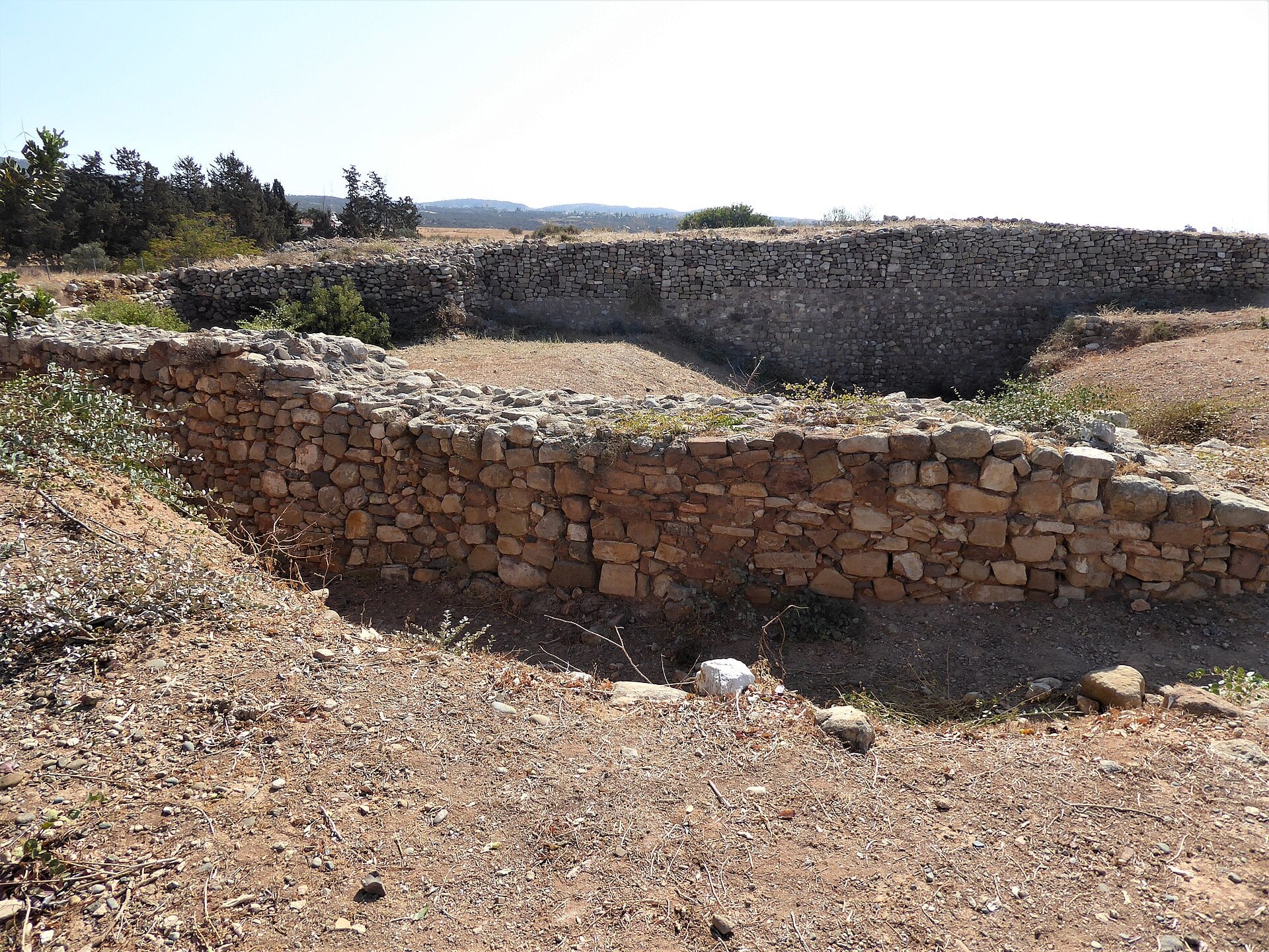 Remains of fortifications on Marchello Hill
