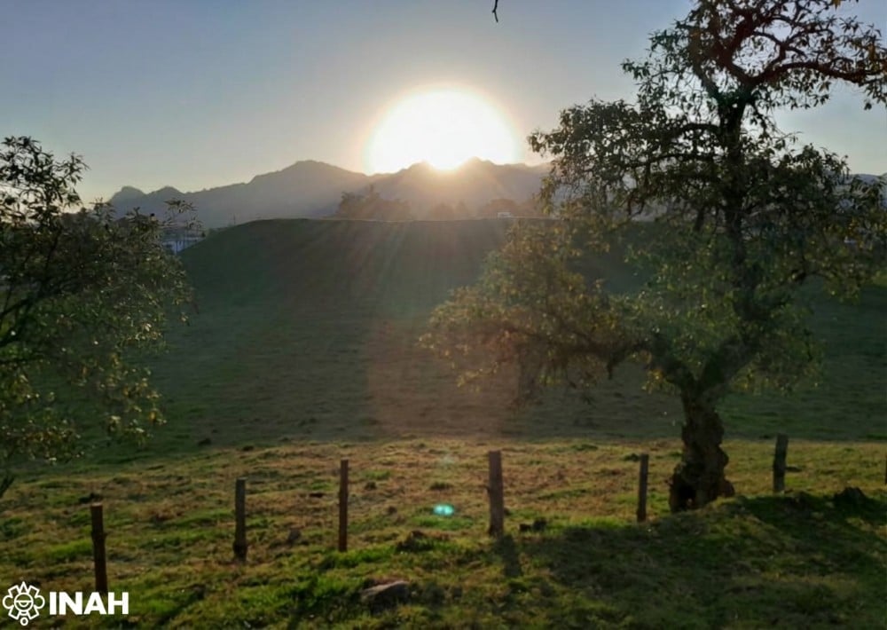 Sunrise as seen from the solar observatory in February