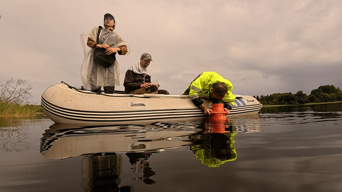 Underwater archaeological excavations near Cepurīte Island