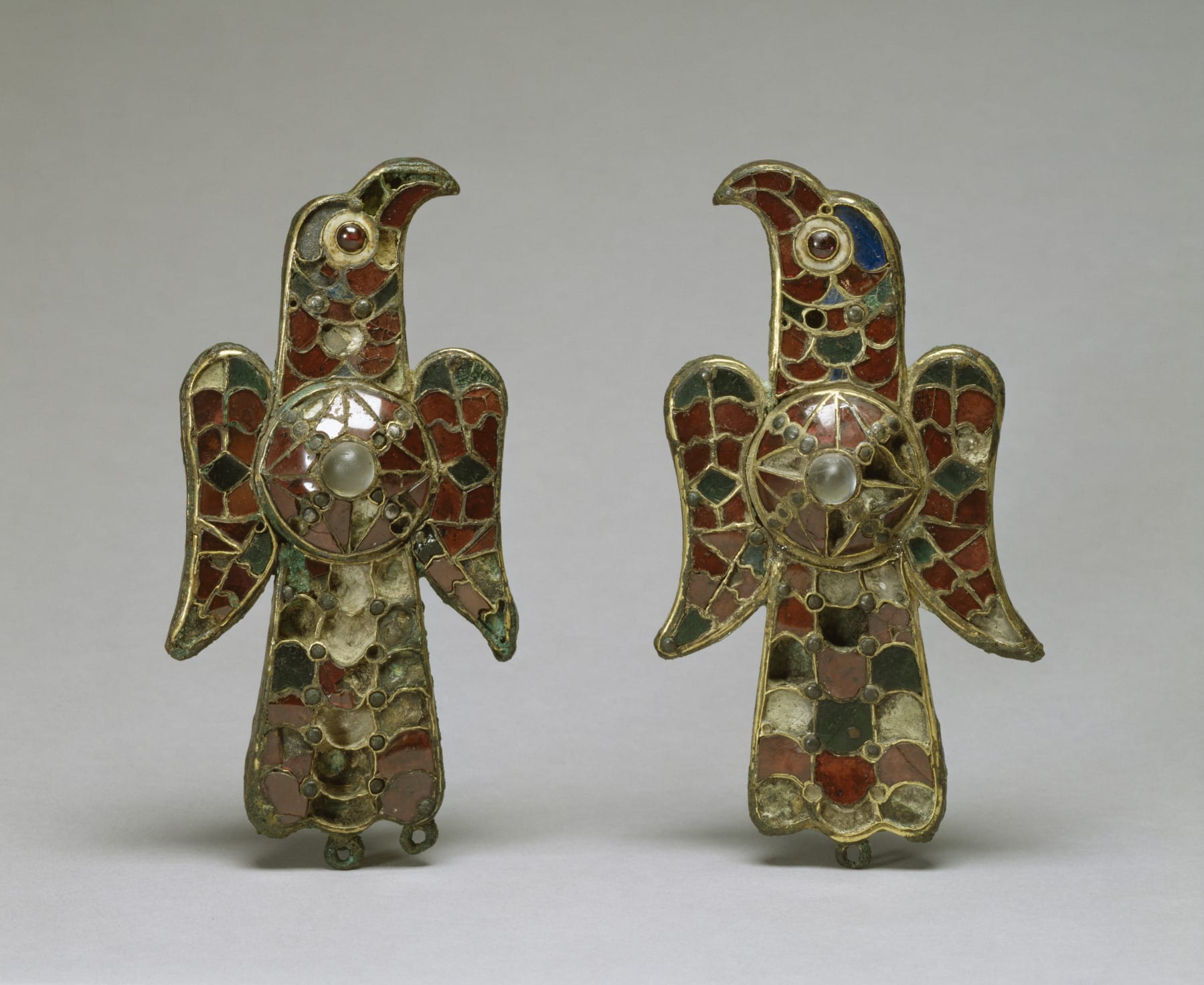 Visigothic pair of eagles on fibulae, Spain